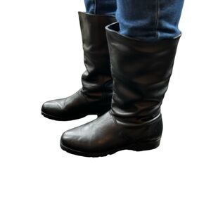 NEW BRAZILIAN 🤩 “KHOMBU” Women’s Lined Black Leather Boots Sz 7